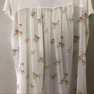 👚🦌 Dressy Blouse with Antelope Design